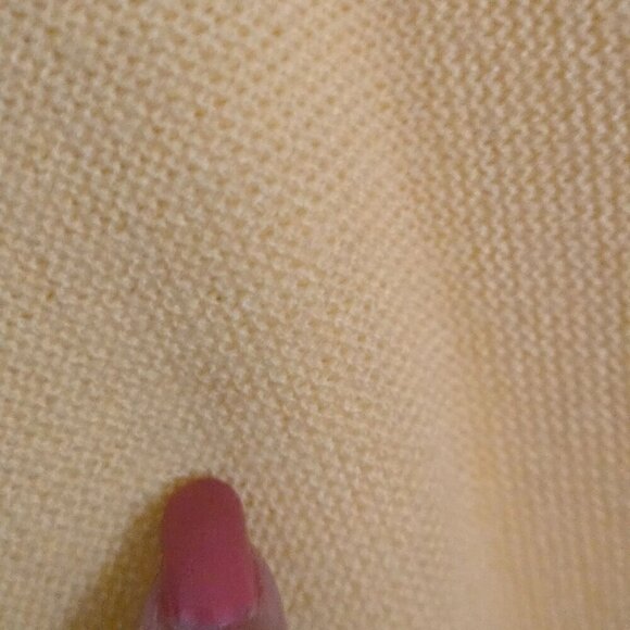 Vintage Izod 70s Yellow Grandpa Mr. Rodgers Unisex Cardigan Sweater Size XL - Picture 7 of 7